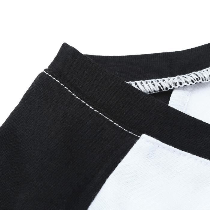 FUNMOON Pagliaccetto pigiama a quadri per bambina, abbigliamento da notte coordinato per tutta la famiglia, abbigliamento natalizio abbinato - Bianco