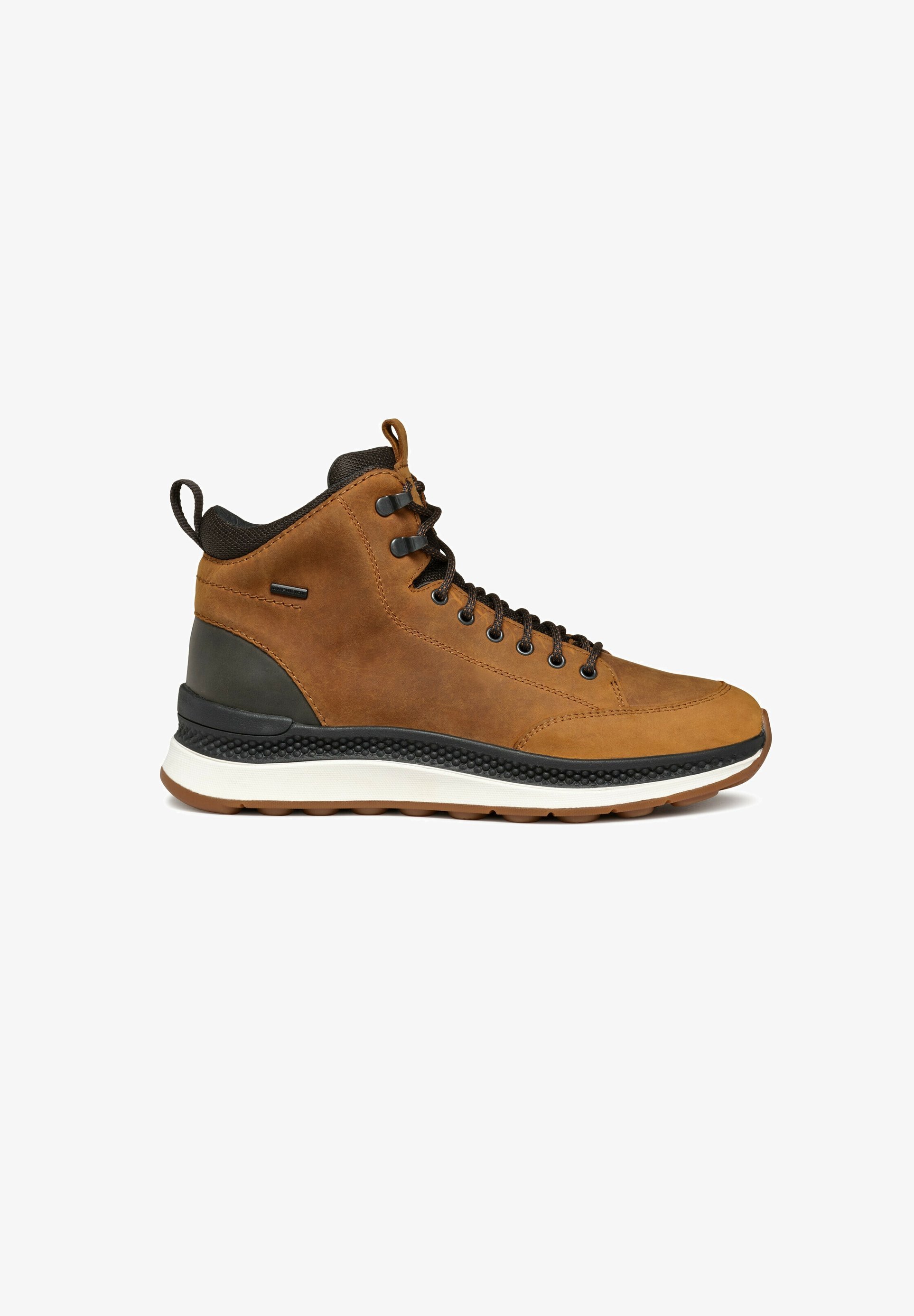 Geox SPHERICA ACTIF - Stivaletti stringati - ocra caffè scuro