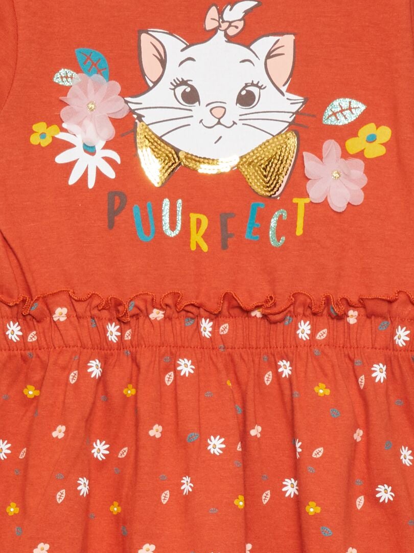 'The Aristocats' 'Minou' Jersey Jurk - ROOD