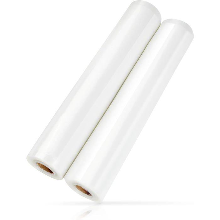 2 rollos de bolsas de vacío para alimentos de 30×600 cm, rollo de film plástico para congelación, para conservación en la cocina [MA305]