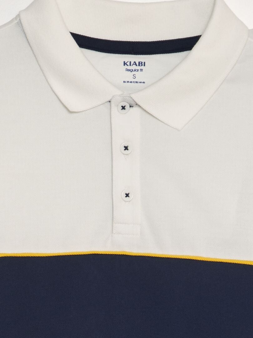 Polo shirt van katoenen piqué - WIT