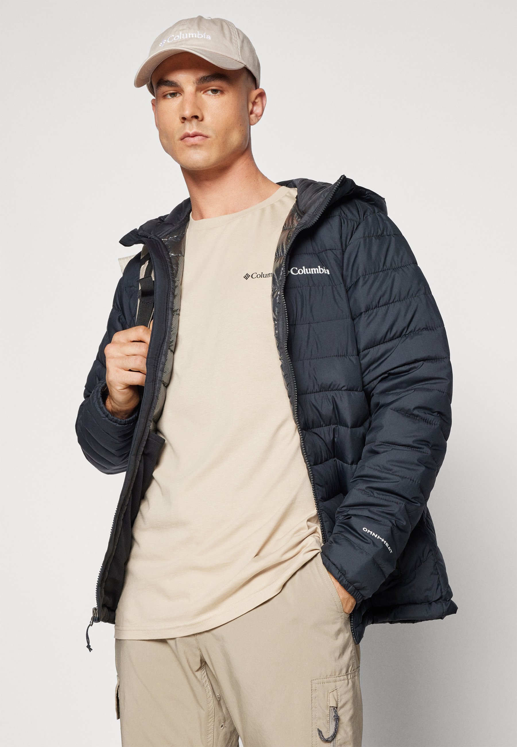 Giacca invernale Columbia POWDER LITE™ II con cappuccio - nera