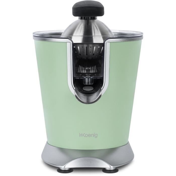 H.KOENIG/AGR88 - Exprimidor de cítricos - Potencia: 160 W - Silencioso - Sistema antigoteo - Cuerpo de acero inoxidable - Libre de BPA