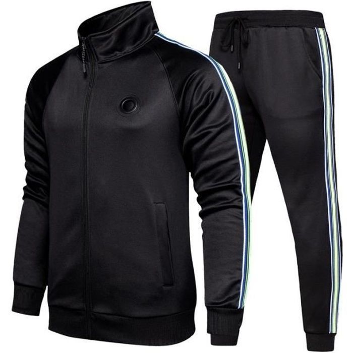 Chándal para hombre - Fitness - Negro - Manga larga - Running