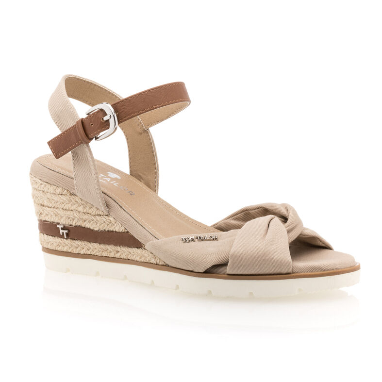 Beige sandaler / åben tå sko til kvinder