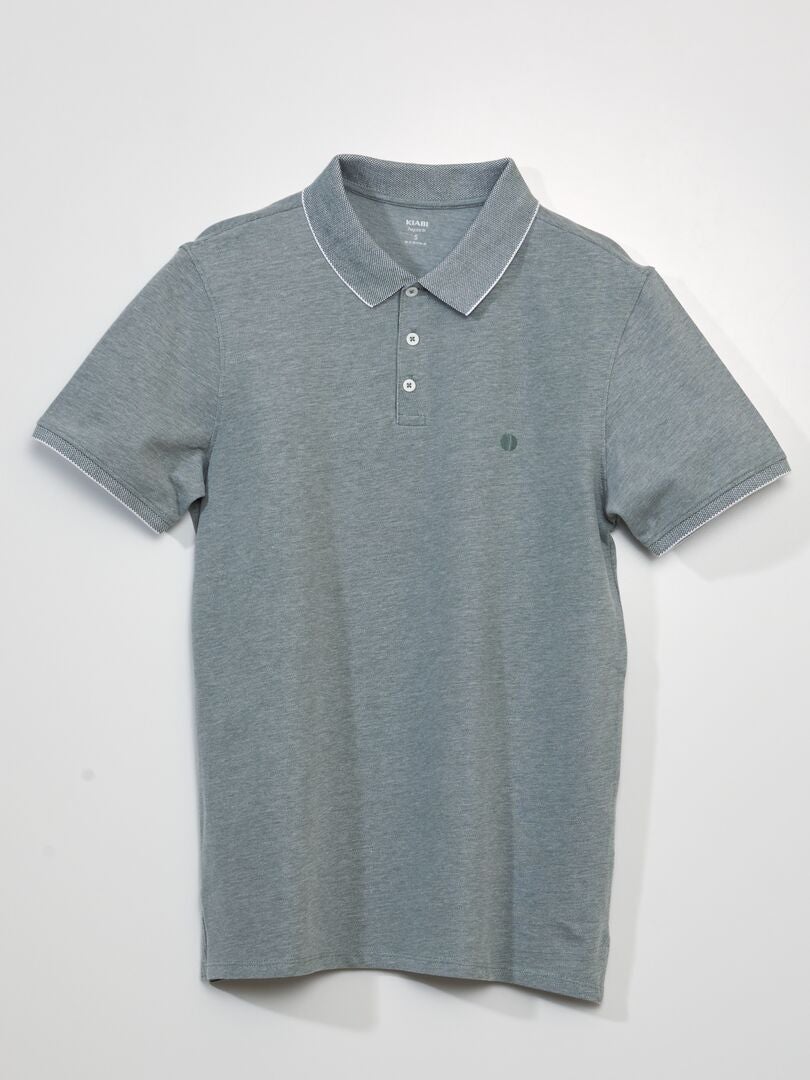Polo Piqué de Algodão - VERDE