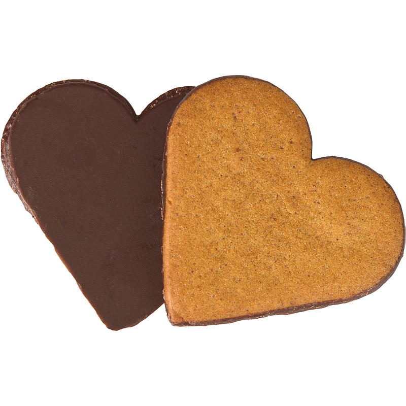 Corazones de pan de jengibre Lea con chocolate 300 g