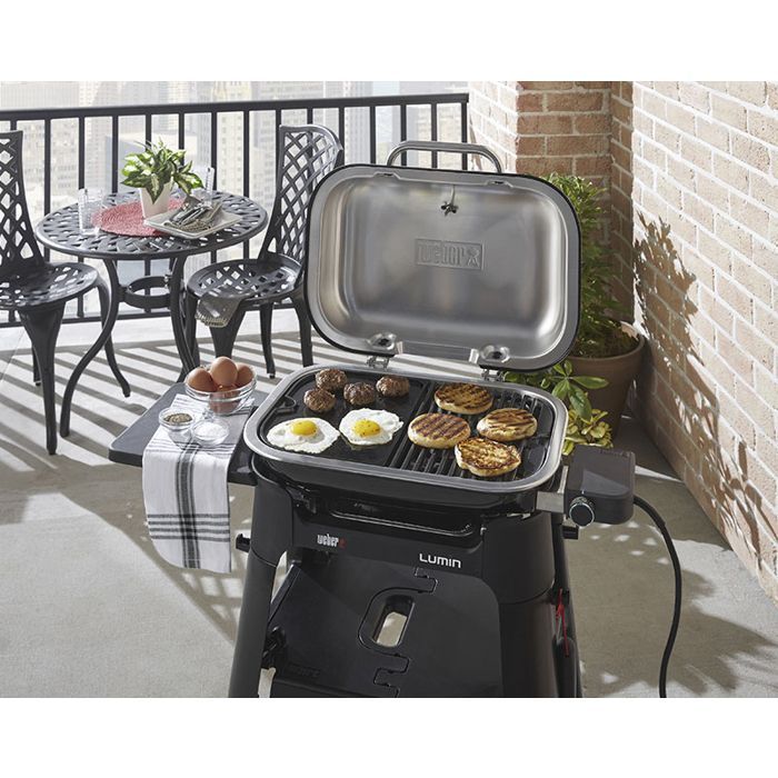 Weber Lumin Compact 6611 Enamelled Griddle for Barbecue — 39.5 x 29 x 1.3 cm