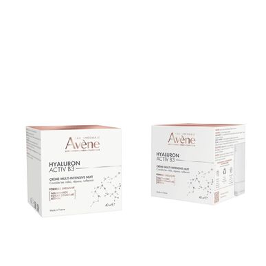 Avène Hyaluron Activ B3 Πολυεντατική Κρέμα Νύχτας Αντιρυτιδική Κρέμα Νύχτας Ρετινόλη AH Νιασιναμίδη 40 ml 40 ml