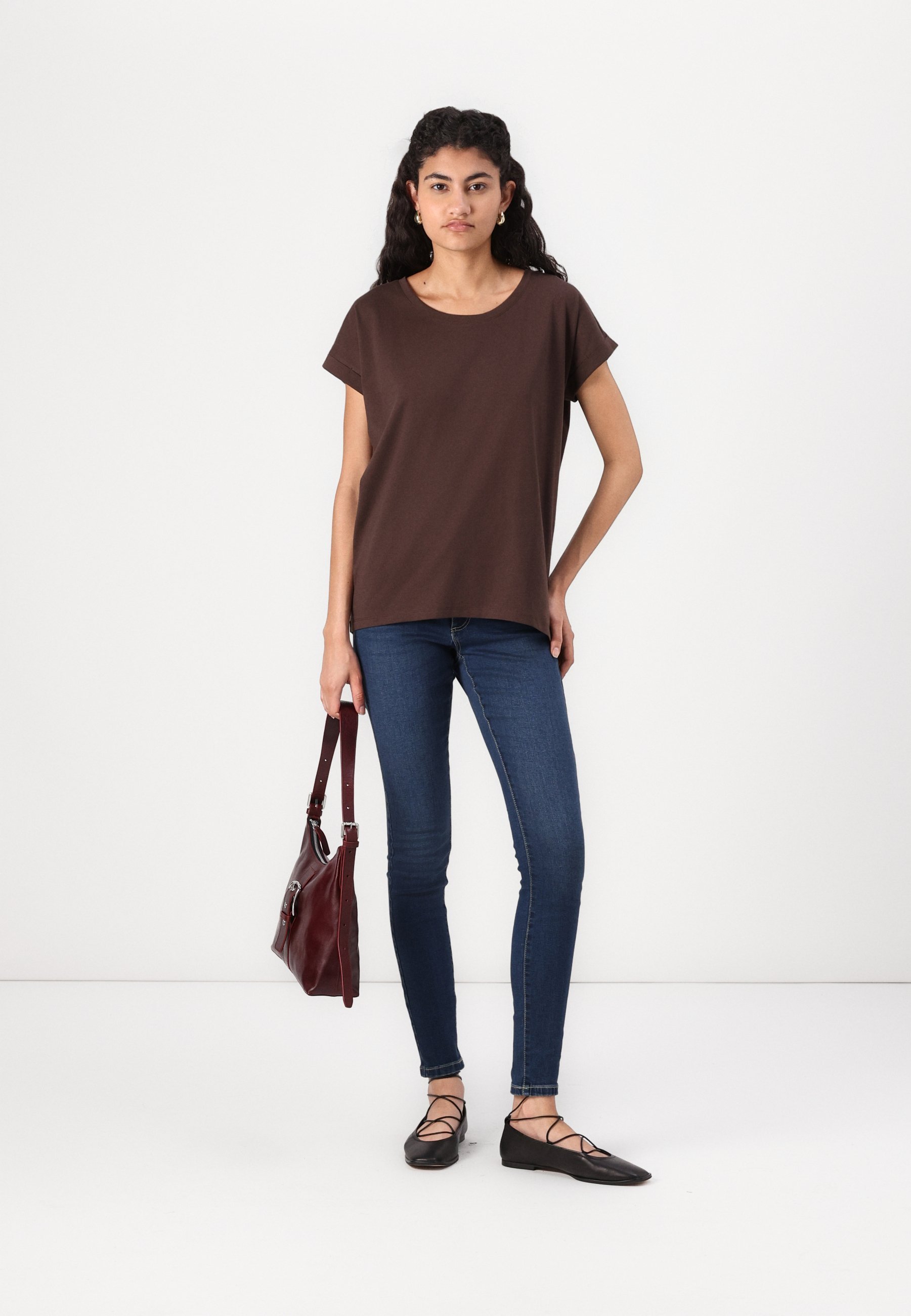 Vero Moda VMTANYA PIPING - Jegging - donkerblauw denim