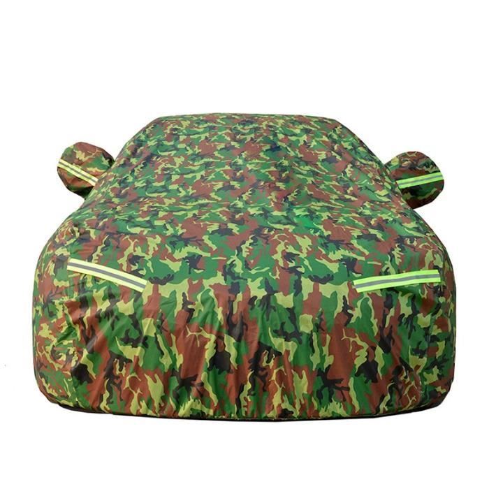 Funda para coche - LEOCLOTHO - Camuflaje - 3M - Impermeable - Reflectante