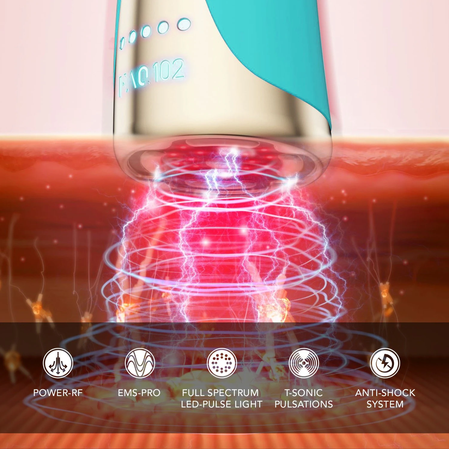 FOREO 102 Appareil de raffermissement de la peau avec EMS