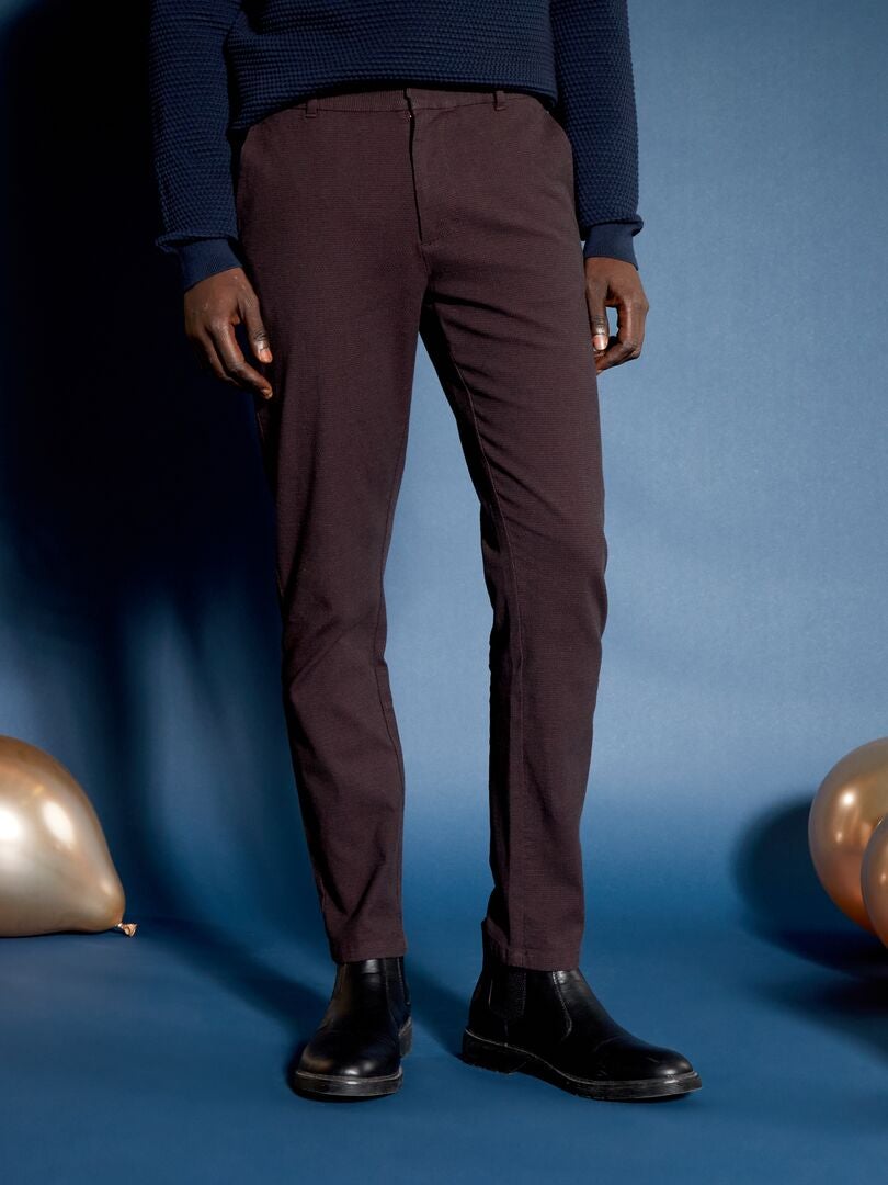 Calça Chino Slim - ROXA