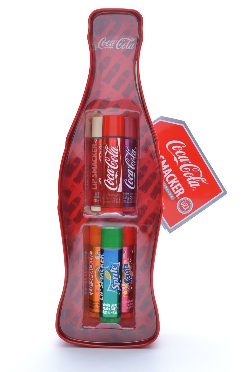 „Coca-Cola Lip Smacker“ senovinio buteliuko skardinė dėžutė Lūpų balzamai, drėkikliai ir priežiūros priemonės