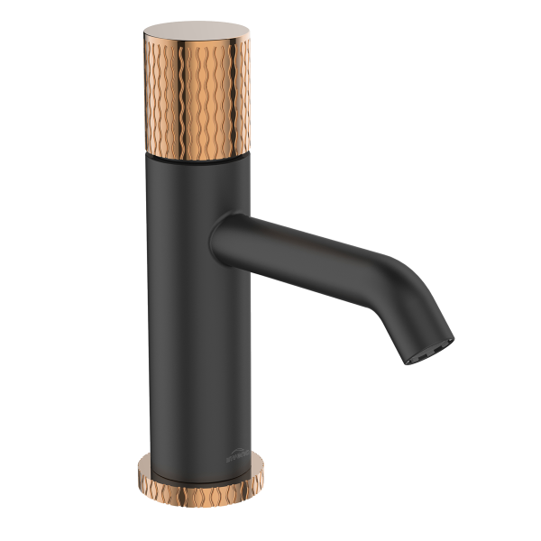 Bateria Umywalkowa Moonlight Invena Trend Czarna / Rose Gold