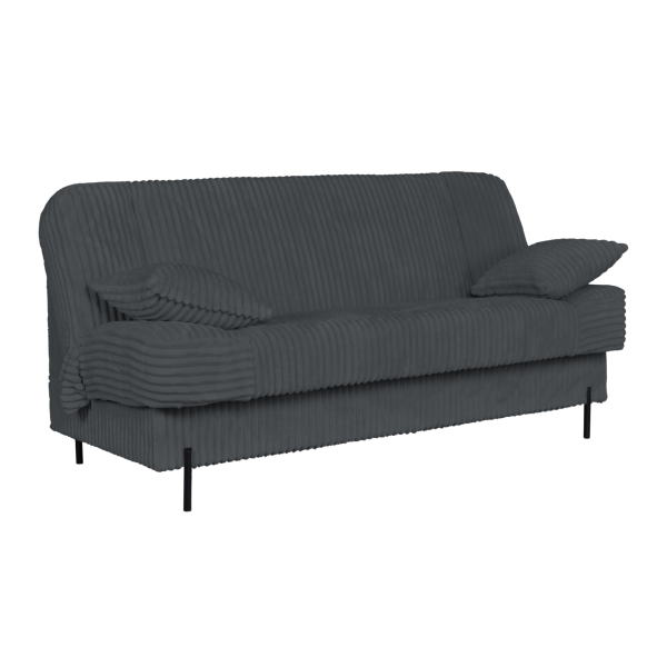 Kanapa sofa Sara rozkładana wersalka do spania Rene Family meble ciem szara