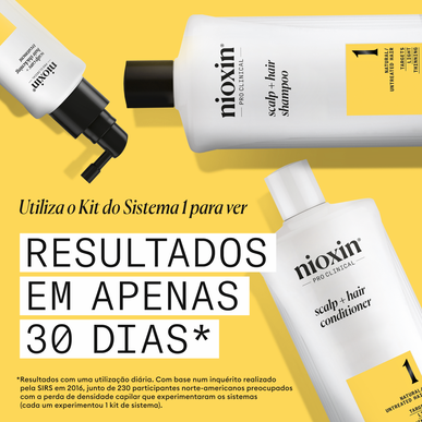 Nioxin Professionals Scalp Hair Shampoo 1 Lättförtunnat schampo Naturlig hårstyrka och volym 1000 ml 1000 ml