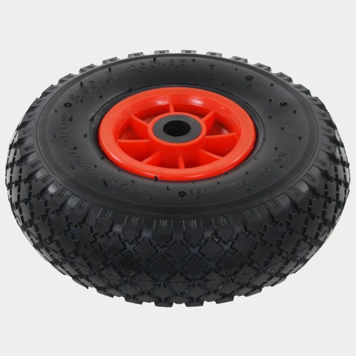 Rueda para carretilla - vidaXL - 3.00-4 - Caucho - Paquete de 2 - Dimensiones 260 x 85 mm