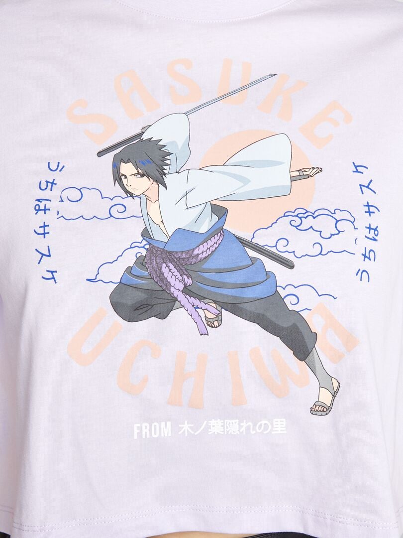 Camiseta cropped 'Sasuke' - ROXA