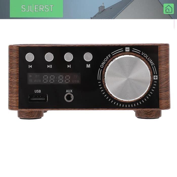 sjlerst Mini Amplificateur Bluetooth 5.0 Stéréo HiFi 50W x2 avec Entrée USB