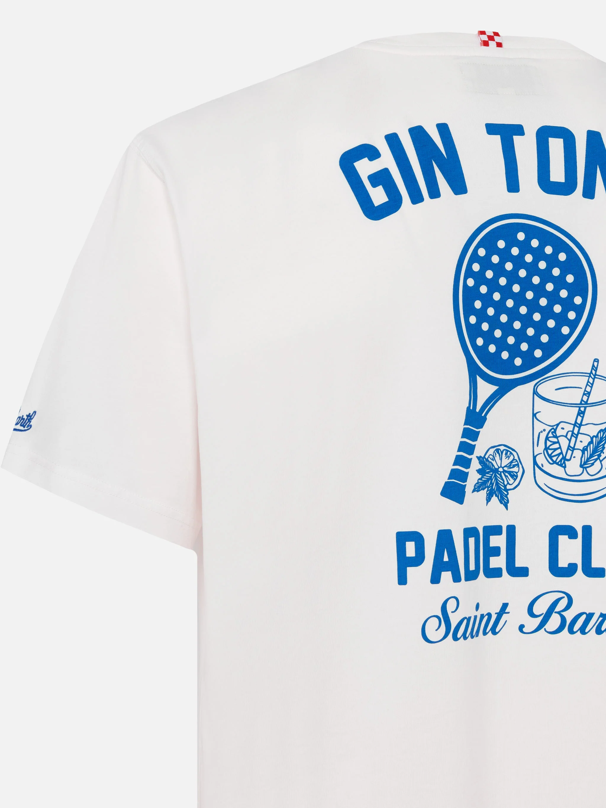 Heren katoenen T-shirt met Gin Tonic Padel Club-print