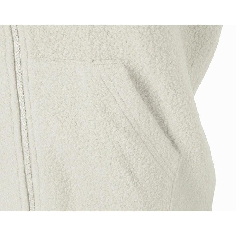 Gilet ours en peluche blanc cassé, tailles S à XL