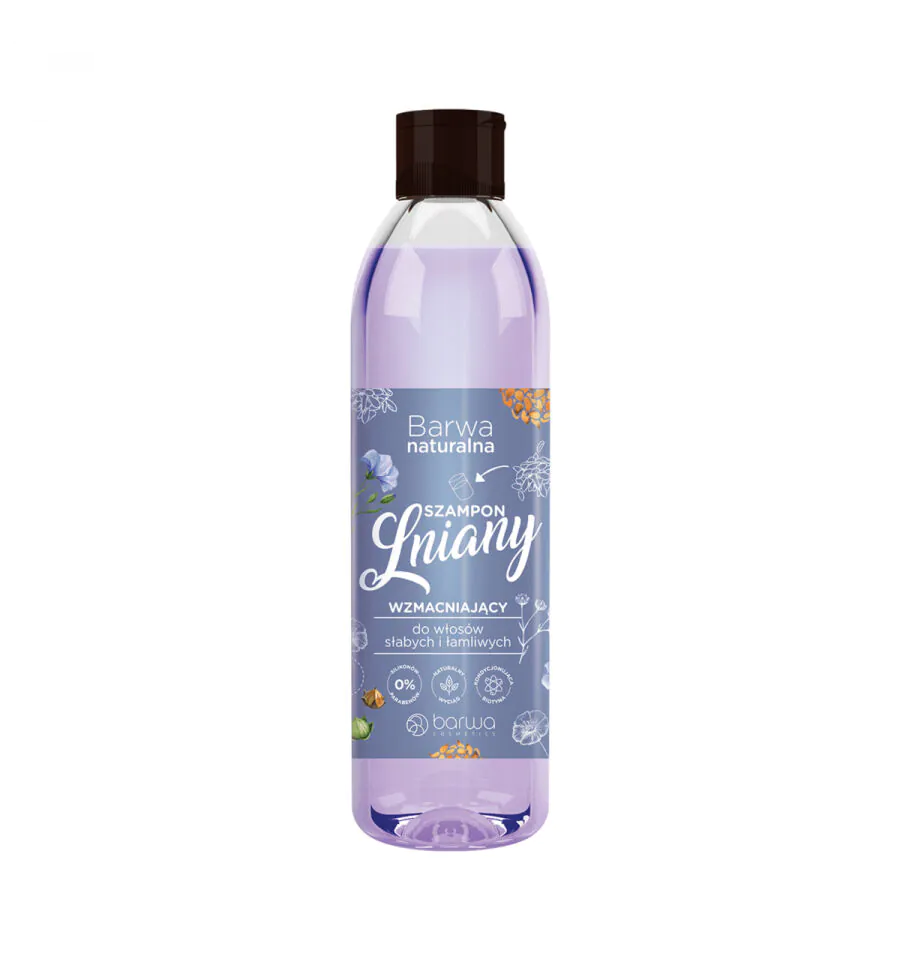 Barwa Naturalna Lniany Szampon do włosów
