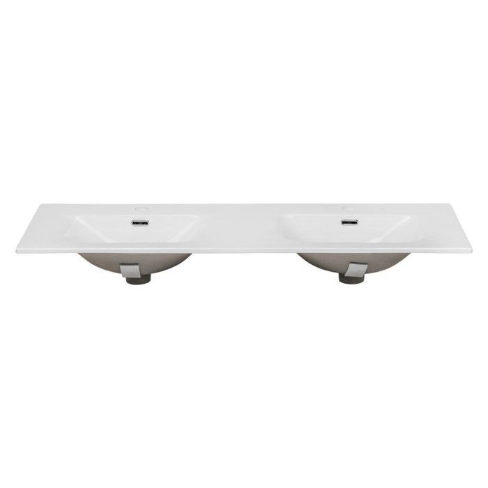 Badkamerset - GENERIC - Sylve Black Wotan - 120 cm - Dubbele wastafel - Modulair
