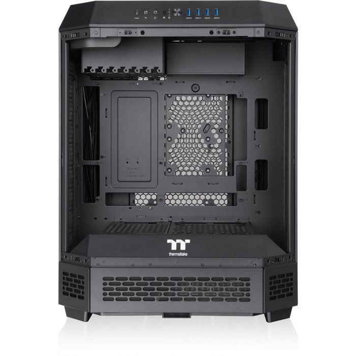 Case per PC (alimentatore non incluso) - THERMALTAKE - The TOWER 600 - Mid-Tower - Formato ATX - 2 ventole da 140 mm incluse - Nero