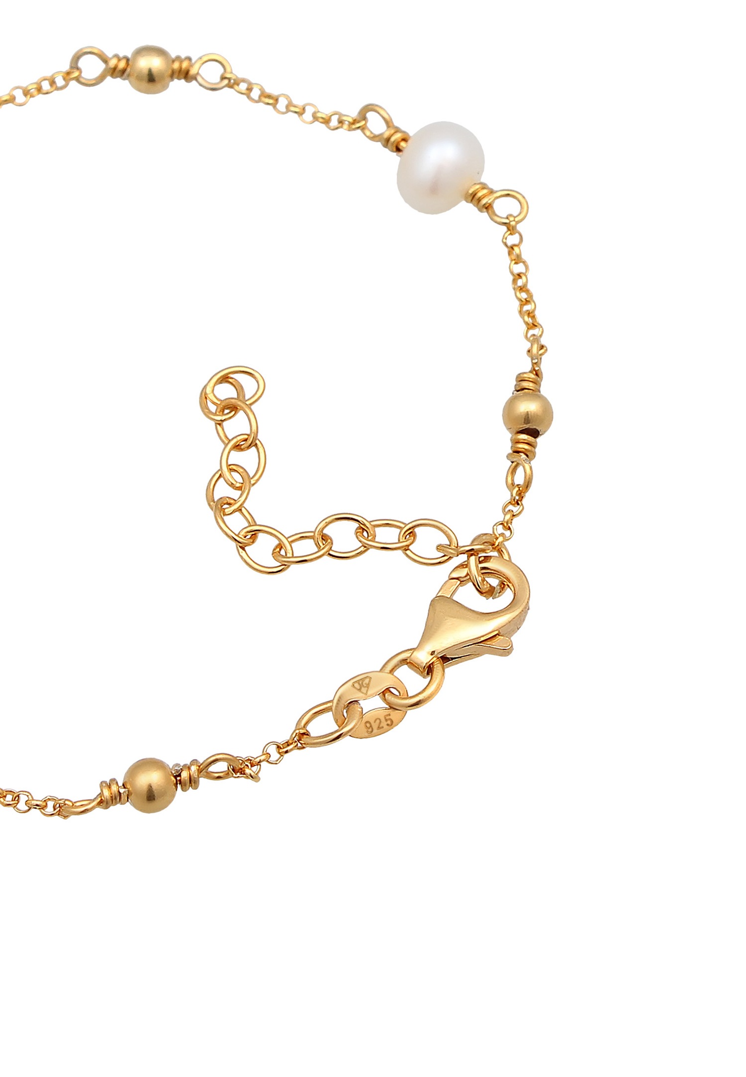Elli Femmes boules classiques avec perles de culture d'eau douce en argent sterling 925