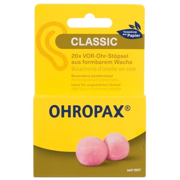 Ohropax Classic ausu aizbāžņi<br>20 gabali