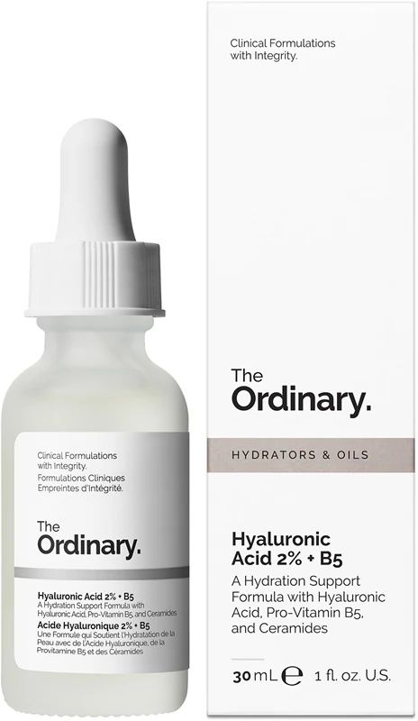 Vlažilni serum The Ordinary s hialuronsko kislino 2 % + vitaminom B5 in ceramidi