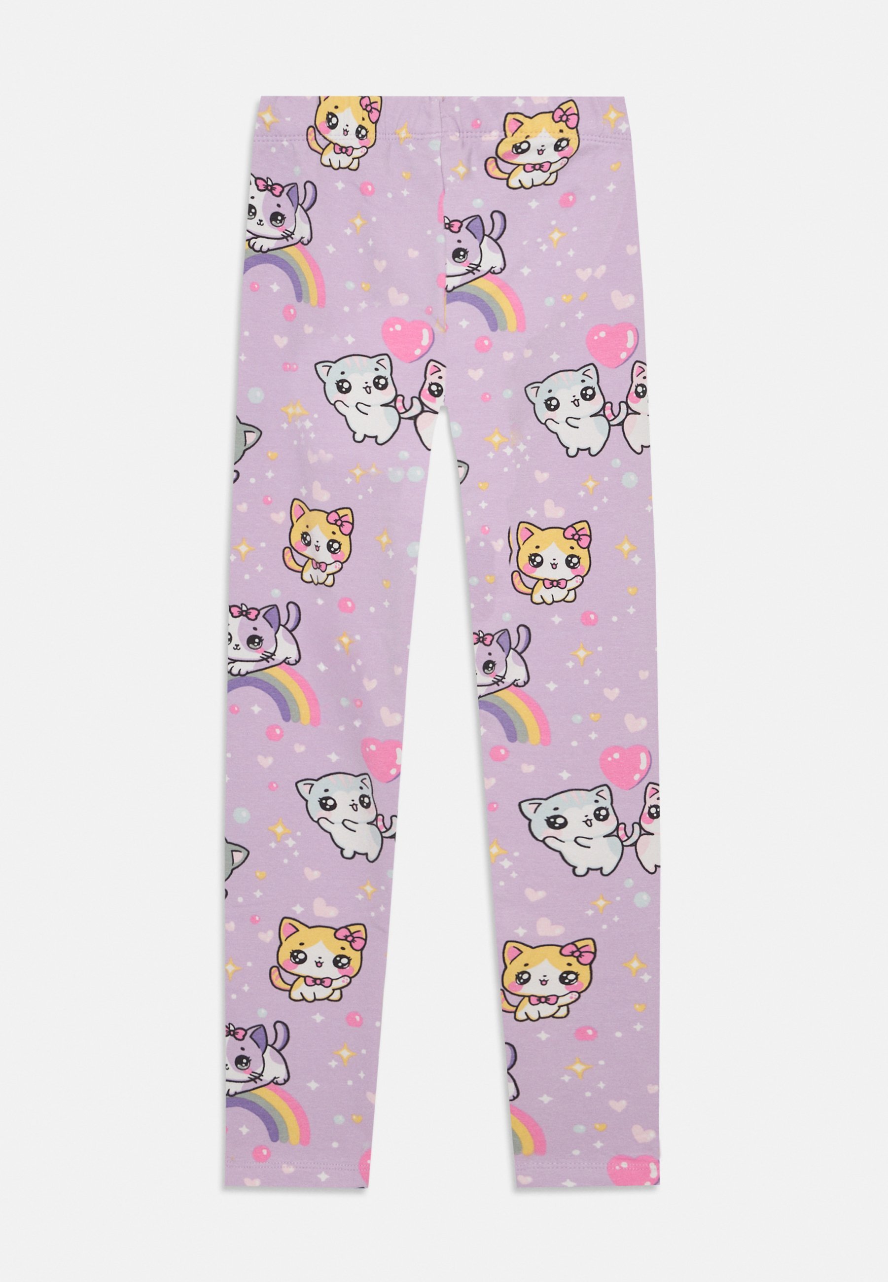 Lindex LEGGINGS CATS AND RAINBOWS - Leggings - svetlo lila