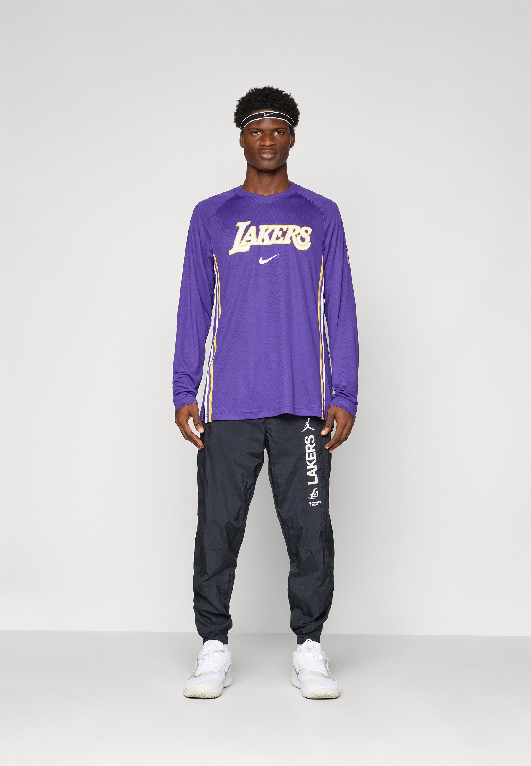 Pantaloni da tuta Nike Performance LOS ANGELES LAKERS - nero/velluto