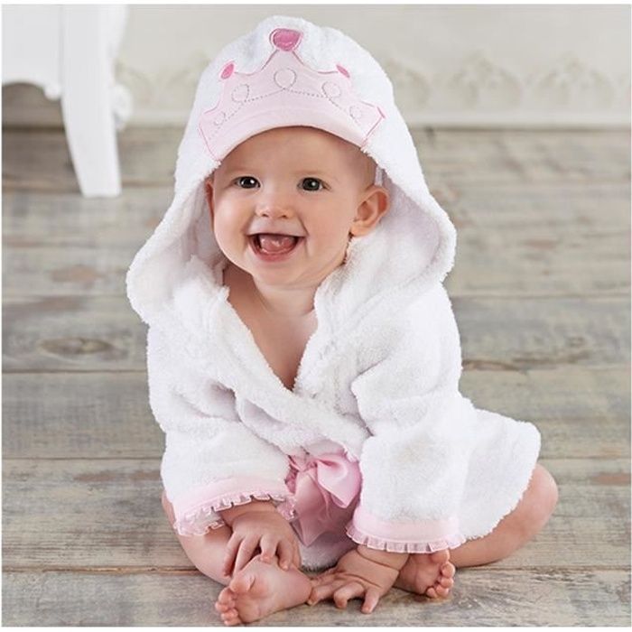 Bata de bebé Princesa - YONTREE - Rosa - Algodón - 0 meses - Unisex - 30CM - 25CM - 42CM