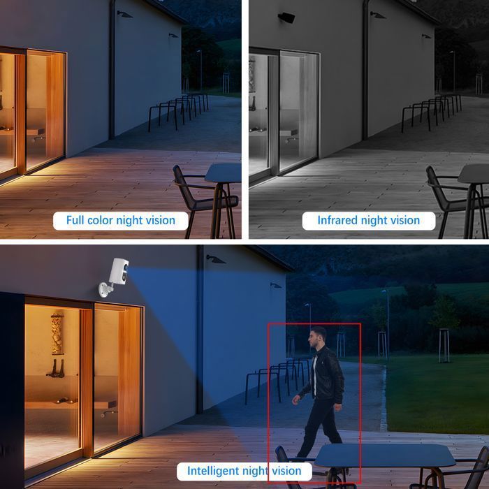 3G/4G LTE Caméra de Surveillance Extérieure+Panneau Solaire, 2K Camera Batterie sans Fil ,Carte SIM+32Go Carte SD, ANRAN G3M3
