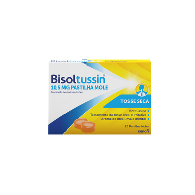 Bisoltussin Bisoltussin Kuivan ja ärsyttävän yskän lievitys 20 pehmeää imeskelytablettia 20 pehmeää imeskelytablettia