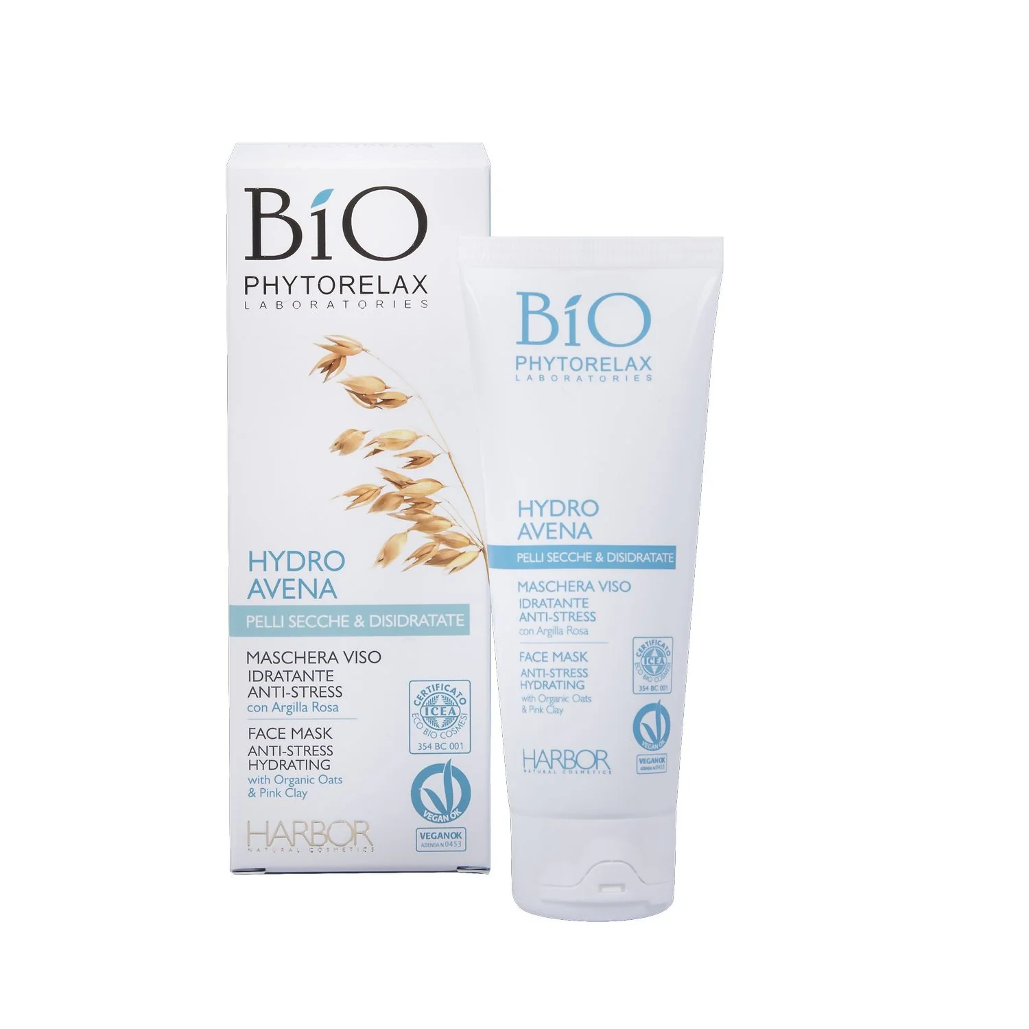 Skincare Vegan & Organic Maschera Viso Idratante Anti-Stress - Maschera Idratante viso