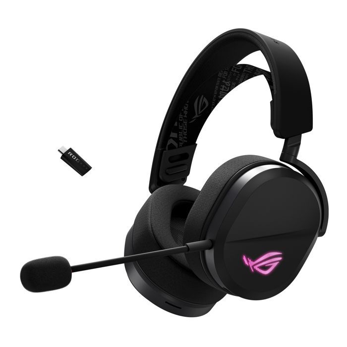 Auriculares para juegos - Asus - ROG Pelta - Inalámbricos - Iluminación RGB Aura Sync - 60 horas de duración de la batería
