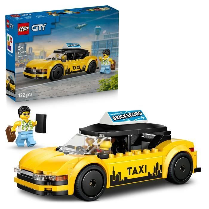 LEGO City 60487 Yellow Taxi - Toy Car for Boys or Girls Ages 5+ - Gift Idea
