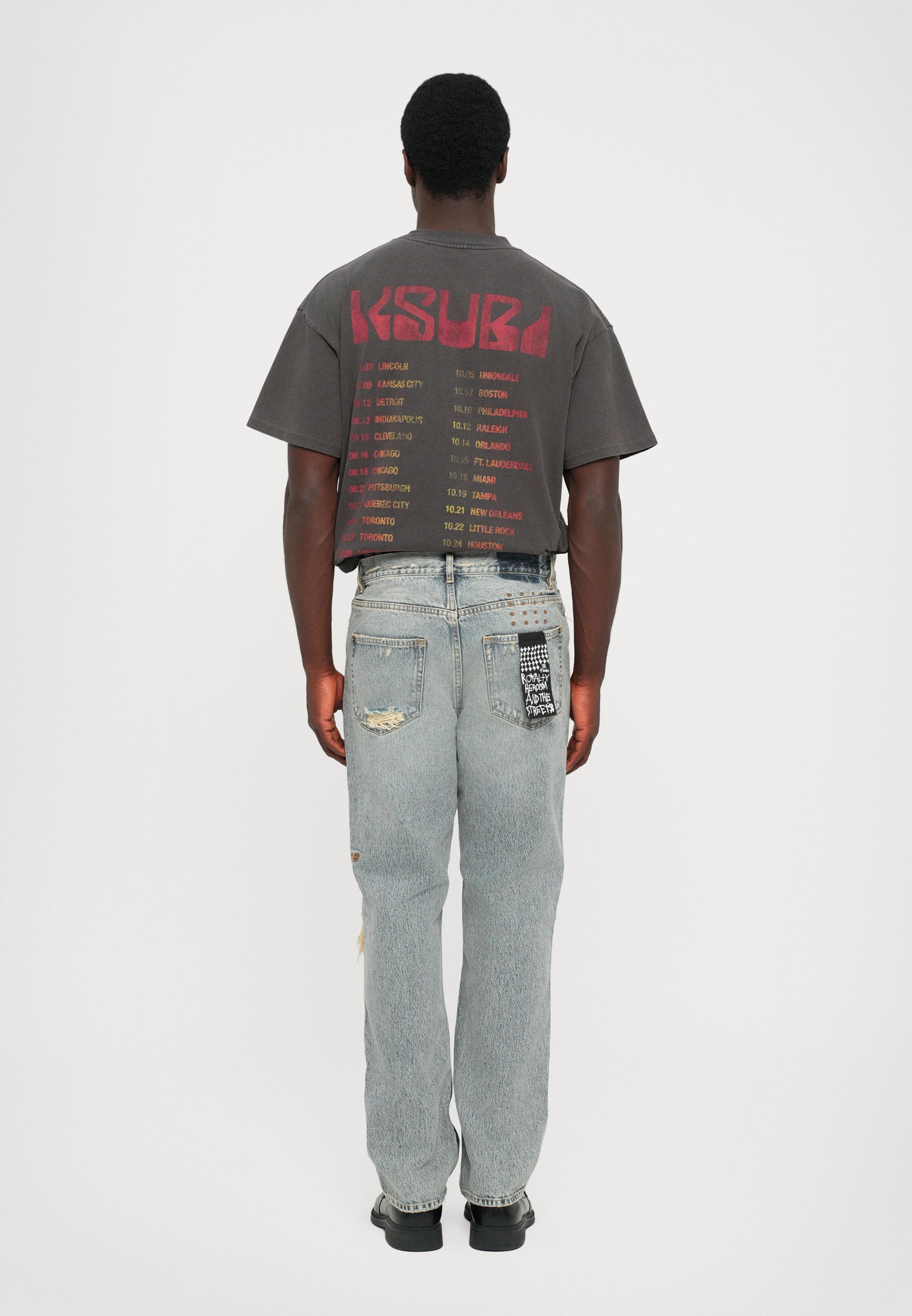 Ksubi MAX PUNK ETERNITY - Calça jeans de corte relaxado - azul