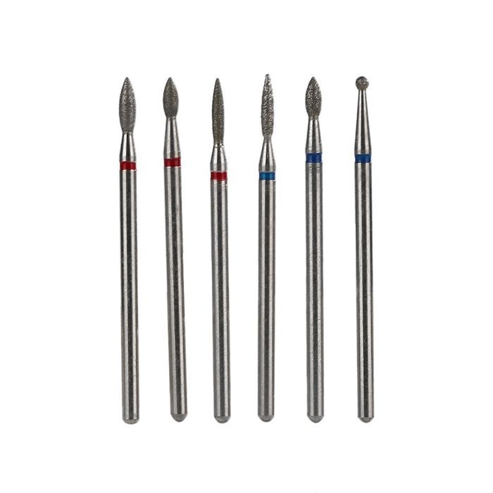 SALALIS 6PCS Nail Drill Bits File Grinding Head Set Electric Manicure Pedicure Nail Art Hygiene Kit