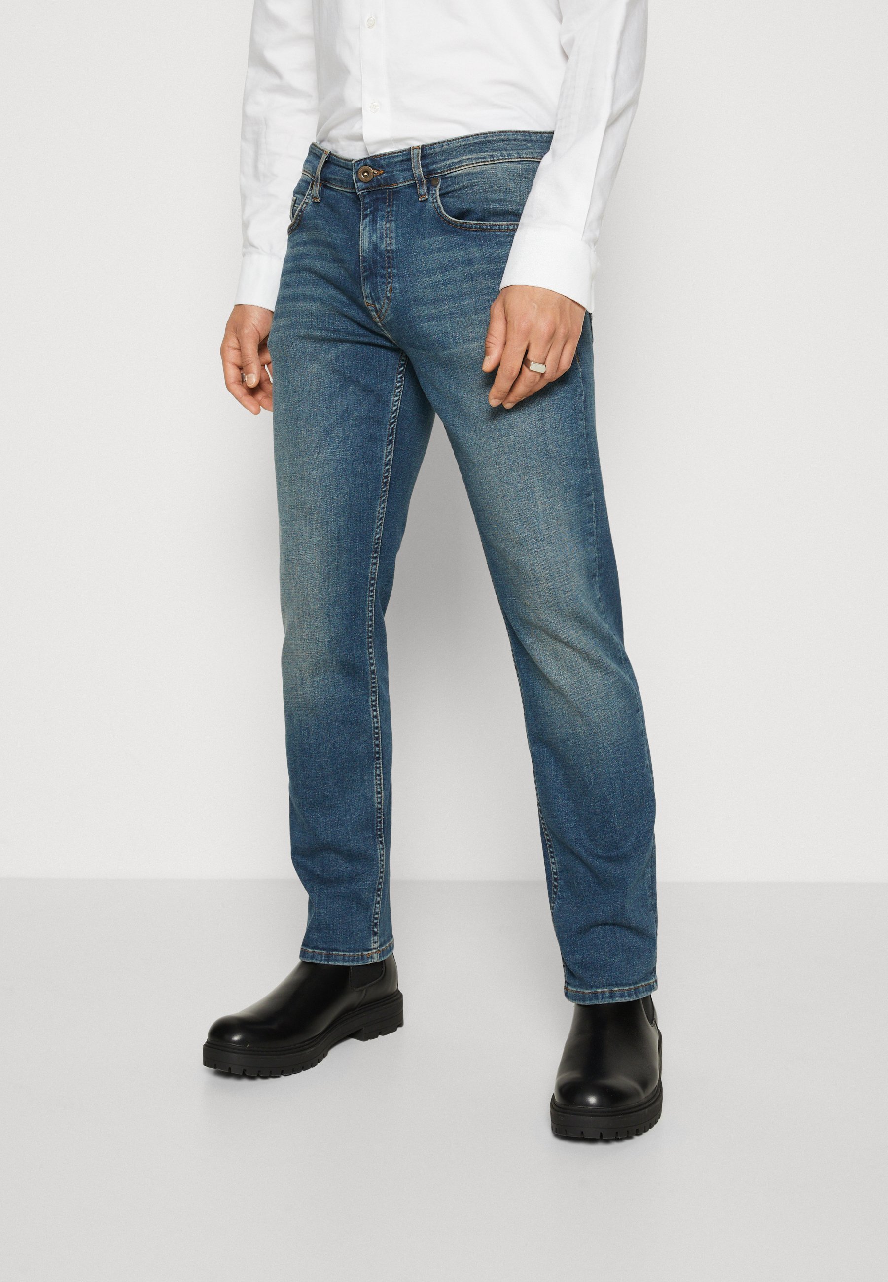 Jean Marc O'Polo coupe droite taille basse - indigo foncé vintage