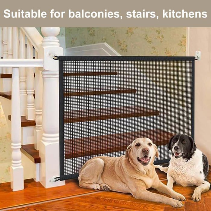 Portão de segurança - ULISEM - 180x75cm - Sem necessidade de furar - Para bebês e cães