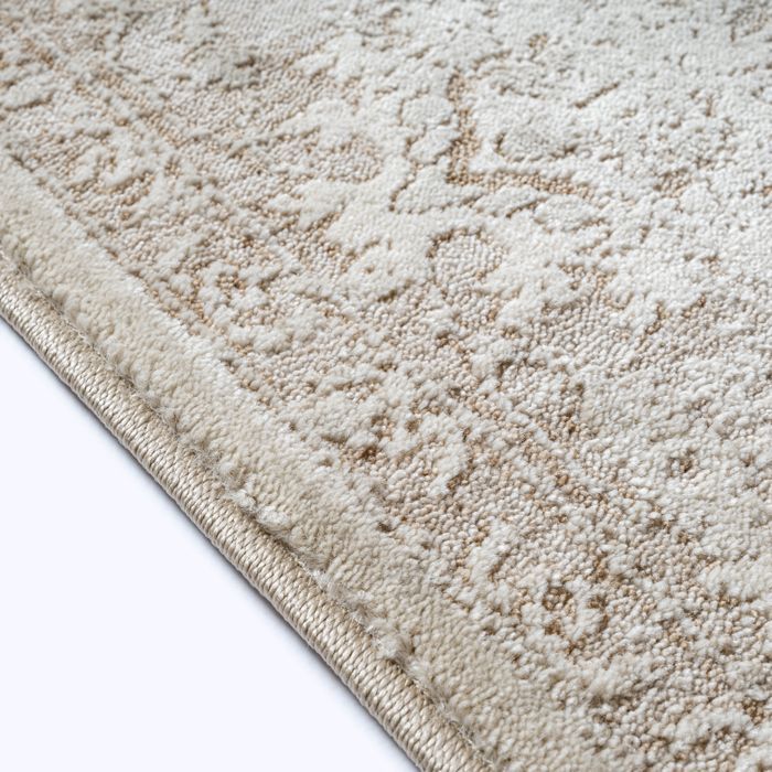 Het Nuvra-tapijt – Modern vloerkleed voor de woonkamer/slaapkamer, zacht en pluizig, gemakkelijk te onderhouden, beige, 200 x 290 cm, D43