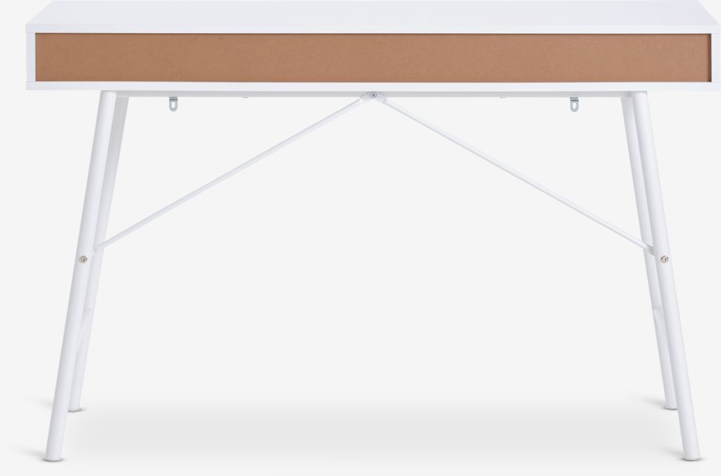 LINDVED LINDVED radni stol 48x120 sa 2 bijele ladice