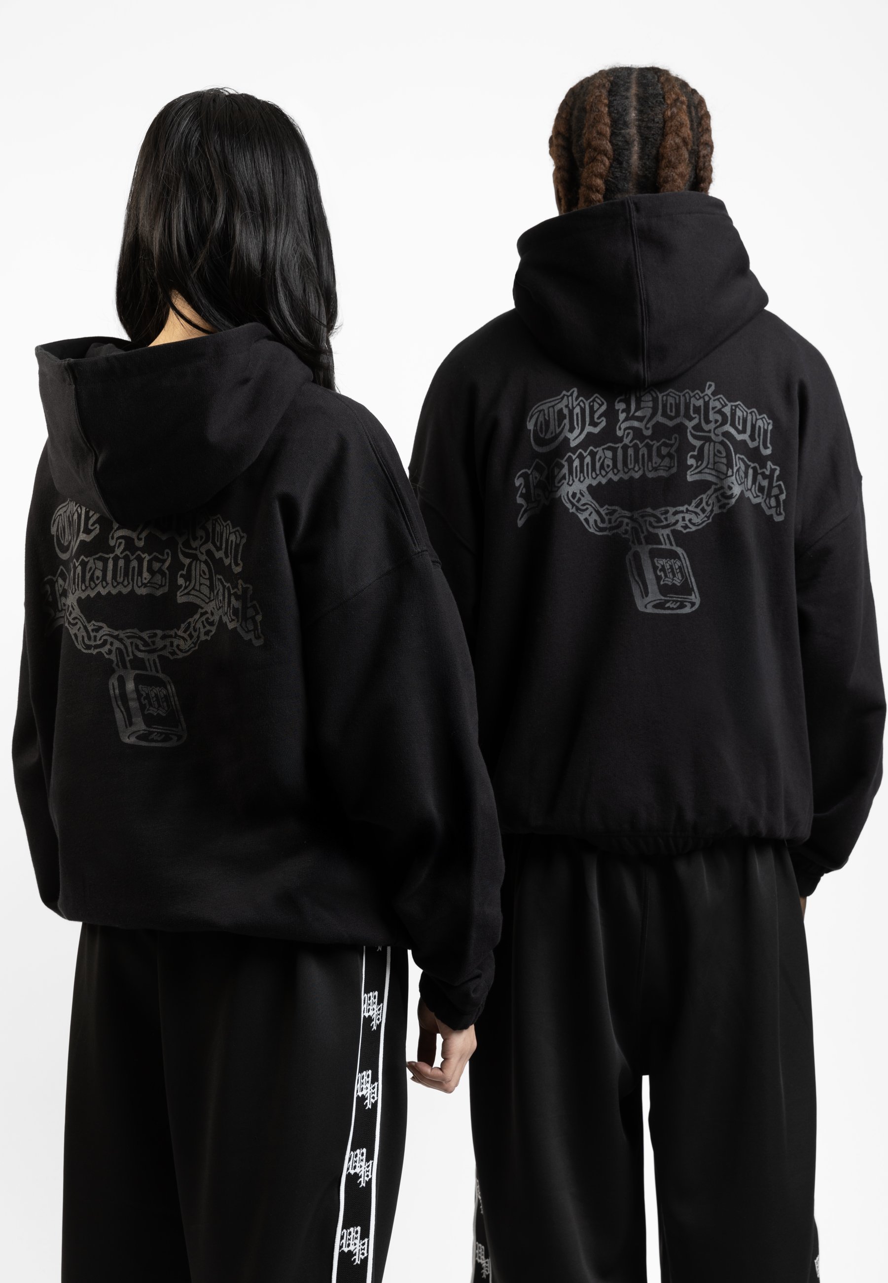 Sweat-shirt zippé Wasted Paris UNISEXE - noir