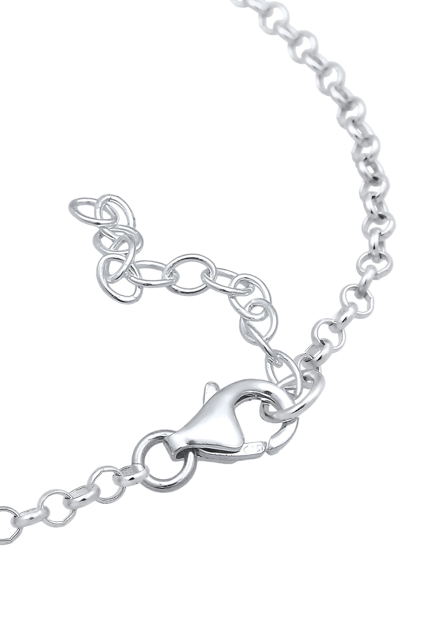 Elli Femmes symbole de l'infini avec cristaux en argent sterling 925 plaqué or rose