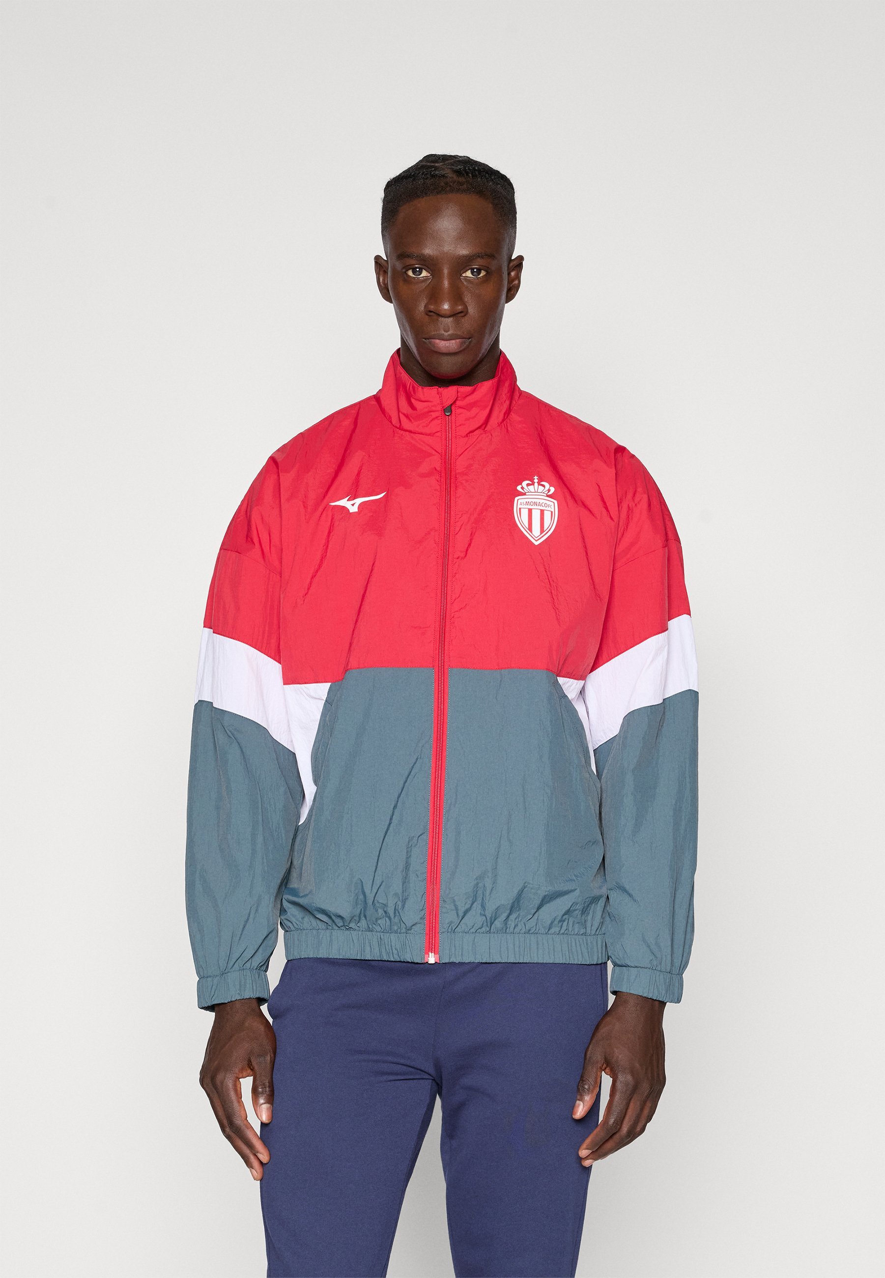 Mizuno PRE MATCH RETRO JACKET MONACO - Clubkleding - tango rood