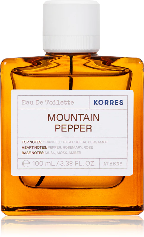 Korres Mountain Pepper Eau de Toilette para homens